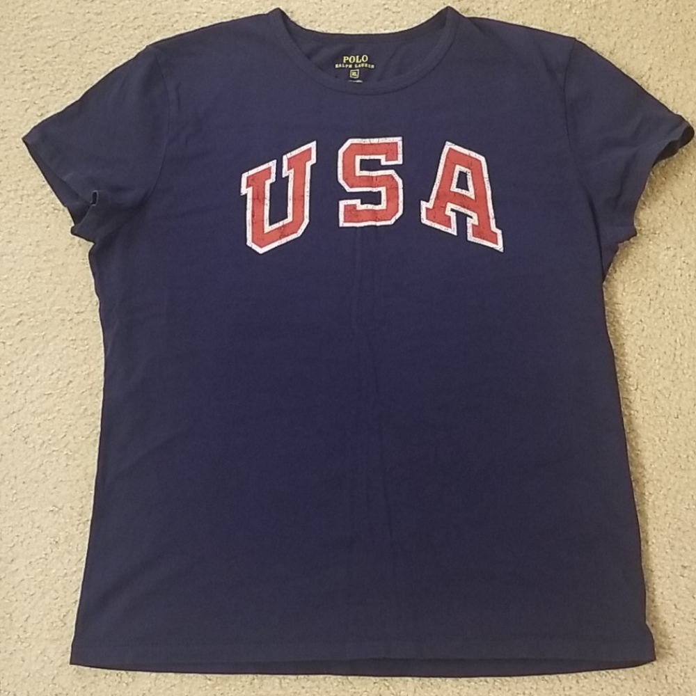 Polo Ralph Lauren navy USA tee